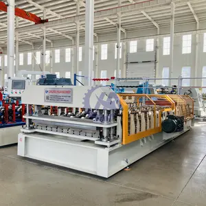 Single Layer Ibr Tr5 Trapezoid Roof Sheet Roll Forming Machine Metal Tile Making Machinery
