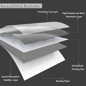 32 Phong Cách Tùy Chỉnh Gạch Chống Thấm Nước Lửa Chống Trượt Chống Mài Mòn Bảo Vệ Nhựa Tự Làm Tự Dính Vinyl Lvt Sàn - Product Image 6
