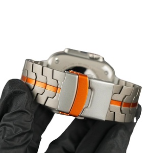 Correa <span class=keywords><strong>de</strong></span> Reloj Universal <span class=keywords><strong>de</strong></span> Titanio Puro <span class=keywords><strong>de</strong></span> 22 mm para <span class=keywords><strong>Apple</strong></span> <span class=keywords><strong>Watch</strong></span> Ultra 3, Correa Impermeable Multicolor con Cierre <span class=keywords><strong>de</strong></span> Acero - Product Image 5