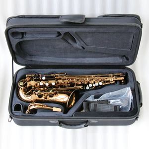 Venta caliente FOCUS Coffee Gold Plate Saxofón alto Buena calidad Eb Saxofón alto Instrumento profesional - Product Image 6