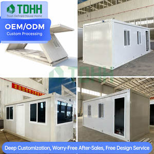 Maison conteneur préfabriquée, mini-bureau extensible de 10 pieds, résistant aux tremblements de terre, solution de bureau prête à l'emploi, économique - Product Image 4