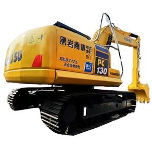 Excavadoras Komatsu PC130 de Segunda Mano, Excavadora de Orugas de 13 Toneladas, Fabricada en Japón, Certificación CE, Bomba Hidráulica KYB - Product Image 1