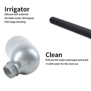 Vente en gros <span class=keywords><strong>de</strong></span> haute qualité 350ml Silicone Douche Aginal Anal Lavement Douche Anus Cleaner Produits <span class=keywords><strong>de</strong></span> santé Sex Toy pour hommes femmes - Product Image 5