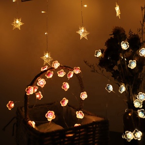 All'aperto 9,8 piedi 30 LED fiore di prugna stringa di <span class=keywords><strong>luce</strong></span> di nozze san valentino camera da letto della ragazza rosa fiori di ciliegio filo di <span class=keywords><strong>luce</strong></span> - Product Image 5