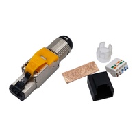 Nouveau connecteur RJ45 Cat8 STP 8P8C, câble Ethernet, tête de prise plaquée or pour connecteurs réseau RJ 45