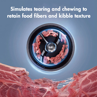 Robot culinaire intelligent 3L pour animaux de compagnie, écologique, élégant, portable, étanche, semi-automatique, 5 modes, contrôle par écran tactile, sans odeur, pour une fraîcheur optimale