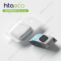 Boîte d'emballage personnalisée en pulpe moulée de bagasse de canne à sucre écologique pour écouteurs AirPods OEM/ODM
