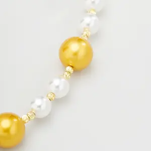 带有巴洛克风格的珍珠吊坠，适合日常佩戴高级珠宝莫桑石项链名称亚马逊石贝壳项链符文项链
