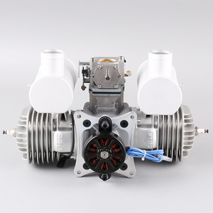 DLE170 170CC Twin Cylinder Two Stroke RC <b>Gasoline</b> Engine 180W Power Generation System for RC Drone Fixed Wing Aircraft - Product Image 2