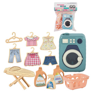 Set <span class=keywords><strong>Giocattolo</strong></span> <span class=keywords><strong>Lavatrice</strong></span> Personalizzato per Bambini, Gioco di Simulazione Lavanderia con Set Completo per Bambini Piccoli - Product Image 1