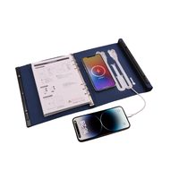 Libreta Electrónica Recargable con Banco de Energía y Cerradura de Huella Digital para Hombre/Mujer, Libreta Inteligente con Banco de Energía