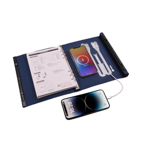 Carnet électronique rechargeable avec <span class=keywords><strong>batterie</strong></span> externe et verrouillage par empreinte digitale pour hommes/femmes – Carnet intelligent avec <span class=keywords><strong>batterie</strong></span> externe intégrée - Product Image 2