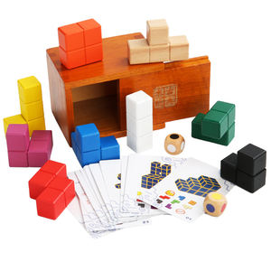 3D Educativo Soma Cube Puzzle Montessori Caja De Madera IQ Brain Challenge para Adultos y Niños Casse Tete Rompecabezas De Ingenio - Product Image 5