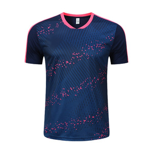 Nouveau T-shirt d'été en maille respirante à séchage rapide, maillot de badminton à manches courtes, haut de sport d'entraînement avec impression personnalisée - Product Image 5