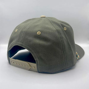 Two Tone 5 Panel Baseball <b>Cap</b> Custom Embroidery Logo Vintage Suede Brim Structured Sports Hat Unisex <b>Blank</b> <b>Cap</b> - Product Image 2