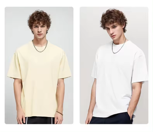 BY69000 Wholesale 220GSM Custom High Quality Mock Neck T Shirt Blank 100% Cotton Short Sleeve T-Shirt - Product Image 4