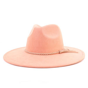 Sombreros Fedora de ante unisex personalizables Diseño elegante en variedad de <span class=keywords><strong>colores</strong></span> para adultos para entusiastas de los viajes de fiesta de <span class=keywords><strong>vaquero</strong></span> - Product Image 5