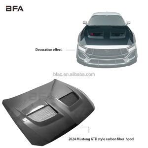 Couvre-moteur en fibre de carbone de style <span class=keywords><strong>Ford</strong></span> <span class=keywords><strong>Mustang</strong></span> GTD 2024 et nouveau pare-chocs - Product Image 3