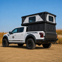 Coque de camping pour camionnette à dégagement rapide, rigide, avec tente escamotable pleine grandeur pour pick-up 4x4 double cabine, utilisation tout-terrain TendaCampeggio