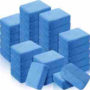 Washable Blue Rectangle Sponge Applicator Soft Foam <b>Car</b> Detailing Microfiber <b>Polishing</b> Coating Wax Sponge Pads Colorful Medium - Product Image 1
