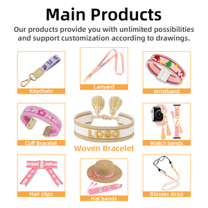 Nuevas pulseras tejidas a mano con texto personalizado, pulseras trenzadas con letras personalizadas, pulsera de <span class=keywords><strong>la</strong></span> <span class=keywords><strong>amistad</strong></span> tejida con letras personalizadas - Product Image 5