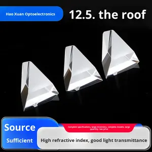 Prisma de Telhado 12.5 Alta Precisão Material K9 95% de Transmitância de Luz Marca HaoXuan Fabricado em Henan Nanyang - Product Image 5