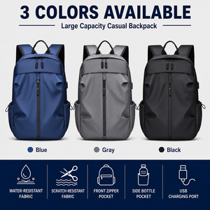 <span class=keywords><strong>Zaino</strong></span> da Viaggio in Nylon 17.3 Pollici <span class=keywords><strong>Impermeabile</strong></span> Borsa per Laptop con Manico per Trolley USB Traspirante Logo Personalizzato OEM Vendita all'Ingrosso - Product Image 2