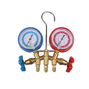 COOLWORLD CT-636 Boa Qualidade Brass Valve Body <span class=keywords><strong>Manifold</strong></span> <span class=keywords><strong>Gauge</strong></span> Conjunto com Visão De Vidro - Product Image 1