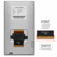Layar LCD TFT Ultra Tipis 2.6mm 7.0" HD 800x1280 IPS dengan Lampu Latar LED Modul MIPI DSI 4-Lane untuk Pengontrol Rumah Pintar