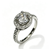 Bagues en laiton plaqué platine, pierres étincelantes élégantes pour les fêtes d'anniversaire, les mariages, les anniversaires de mariage, bijoux de mode, cadeaux
