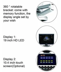 Macchina portatile del sistema di ultrasuoni di Doppler di colore 4d di alta qualità della fabbrica dell'attrezzatura medica con il prezzo della sonda di Cradiac