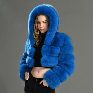 Di Vendita caldo di Inverno della <span class=keywords><strong>Pelliccia</strong></span> di Volpe Giacca Corta di Stile <span class=keywords><strong>Con</strong></span> <span class=keywords><strong>Cappuccio</strong></span> di Volpe <span class=keywords><strong>Cappotto</strong></span> di <span class=keywords><strong>Pelliccia</strong></span> Delle Donne Ritagliata Giacca di <span class=keywords><strong>Pelliccia</strong></span> di Volpe - Product Image 2