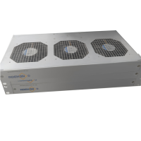 Système de refroidissement personnalisable RDEKONO en aluminium 1U, ventilateur de rack de serveur thermostaté à 2 unités, numérique