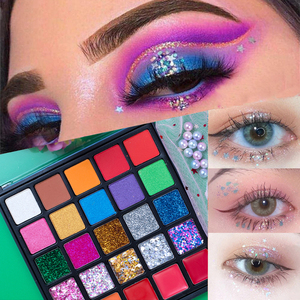 Palette de maquillage à paillettes pour les yeux, les lèvres et le contour, 25 couleurs, vente chaude - Product Image 1