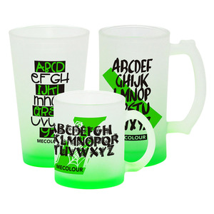 Vente en gros de gobelets en verre à sublimation de 11 oz, 16 oz, 17 oz, multicolores, givrés, pour la bière, le café, les tasses - Product Image 5