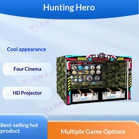 Hunting Hero 3D Interaktive Projektions-Schießmaschine für Vier Spieler mit Echtem Schießgefühl und Münzeinwurf - Für Veranstaltungsorte ab 6 Jahren, Metallausführung