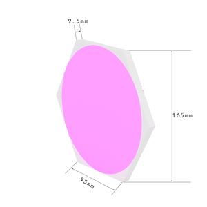 Lampe murale intelligente ultra-fine créative amovible, grande lampe LED hexagonale en nid d'abeille, rythme musical, Wifi, lumière intelligente pour salle de jeu - Product Image 2