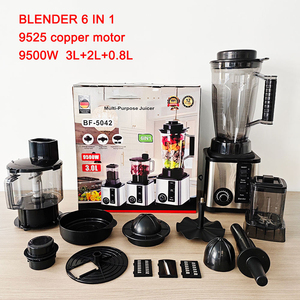 Liquidificador Comercial Portátil 6 em 1 de 3L para Cozinha, Processador de Alimentos, Mixer Pesado para Smoothies e Sucos, <span class=keywords><strong>3</strong></span> em 1 para Uso Doméstico - Oferta Imperdível - Product Image 1