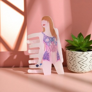Pince à cheveux en acétate personnalisée en gros, pince à cheveux créative en forme de microphone, pince à cheveux fantaisie sur le thème de la musique, pince à cheveux unique et tendance pour femmes - Product Image 3