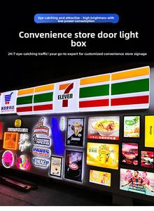 Letrero Luminoso para Tienda de Conveniencia, Panel Publicitario Personalizado para Exteriores, Cadena de Tiendas <span class=keywords><strong>JD</strong></span>.com, Azul Blanco Aluminio - Product Image 2