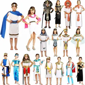 Halloween Karneval Party Kinder Mädchen Cosplay Alt ägyptische Kleopatra Pharao Prinzessin Kleid Kostüm Outfit