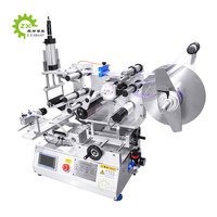 ZXSMART petit bureau semi-automatique spiritueux vin boîtes de conserve pot plat carré bouteilles autocollant étiquetage applicateur Machine