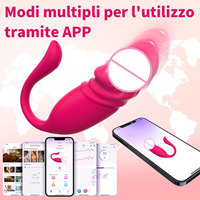 Bestseller Fernbedienungsfähiger Tragbarer App-gesteuerter Silikon-Klitoris-Vibrator für Frauen 9 Geschwindigkeiten 100% Wasserdicht USB