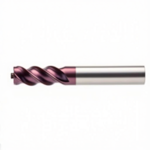 Fraise à queue en carbure monobloc Ttake Standard Ta1443, hélice à 45 degrés, 3 dents, revêtement Nano TiAln, pour fraisage de rainures courtes sur métal - Product Image 2