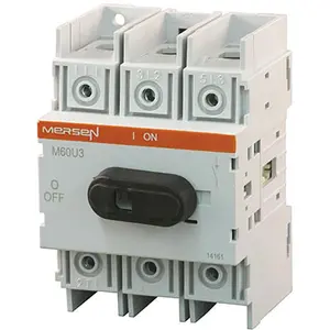 New and Original Mersen M60U3 NON-Fusible Disconnect Switch 98 Front Operated A1043349 3 Position 30A Good Price