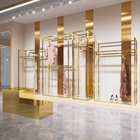 Système d'affichage de vêtements sur mesure en métal pour plafond, présentoir de boutique, équipement de présentation pour magasin de détail
