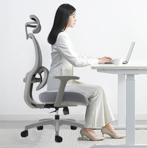 Meilleur Fauteuil Ergonomique Commercial Moderne Réglable Multifonctionnel à Dossier Haut Confortable avec Rotation à 360° en Maille Relaxante <span class=keywords><strong>Ergohuman</strong></span> - Product Image 4