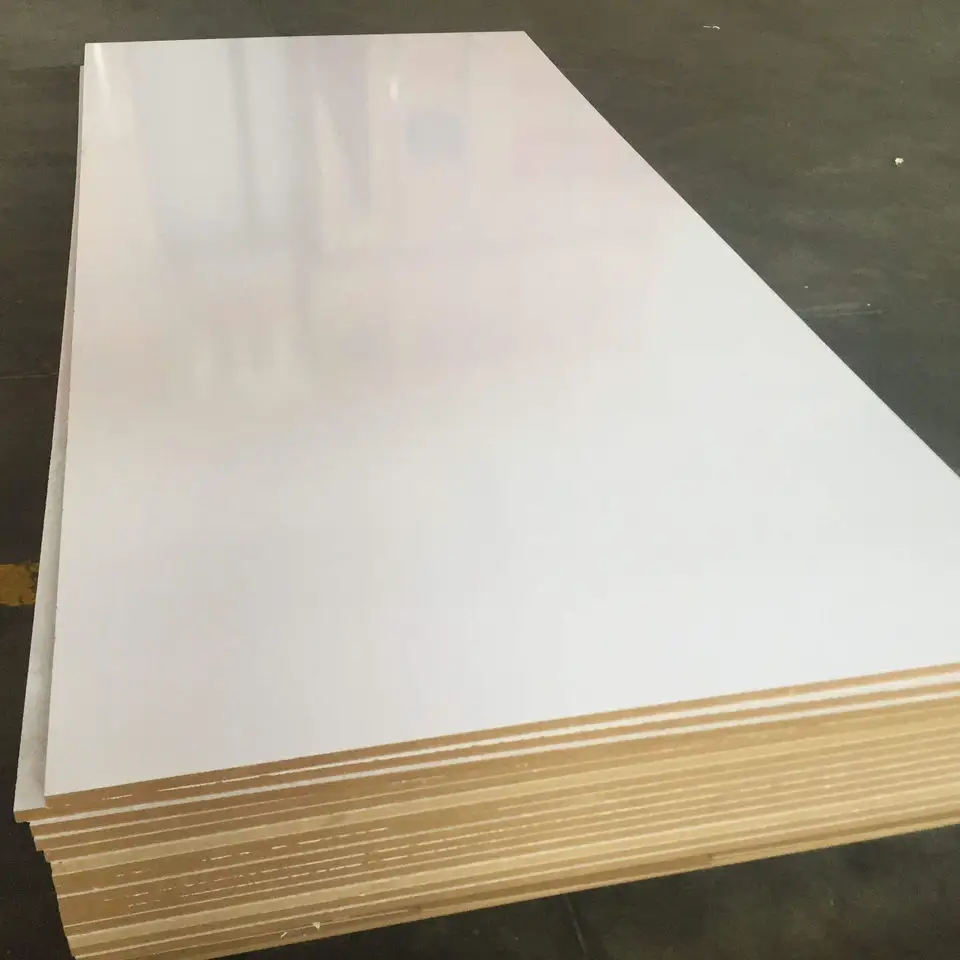 Feuille de meubles en bois Mdf par sublimation 4x8 3mm 6mm 9mm 12mm 15mm 18mm panneau Mdf laminé mélamine