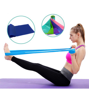 แถบยางยืดออกกำลังกายสำหรับผู้หญิงสายรัดยางยืดเล่นโยคะฟิตเนสหลากสี TPE - Product Image 5