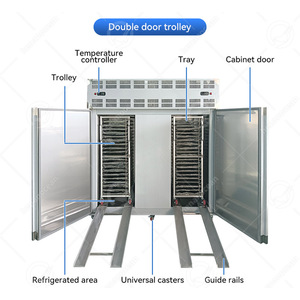 OCEAN Vertical Iqf Shock Plate Congélateur Container -40 Petit 36 Plateau Fish Blast Chiller Congélateur Prix de la machine - Product Image 3